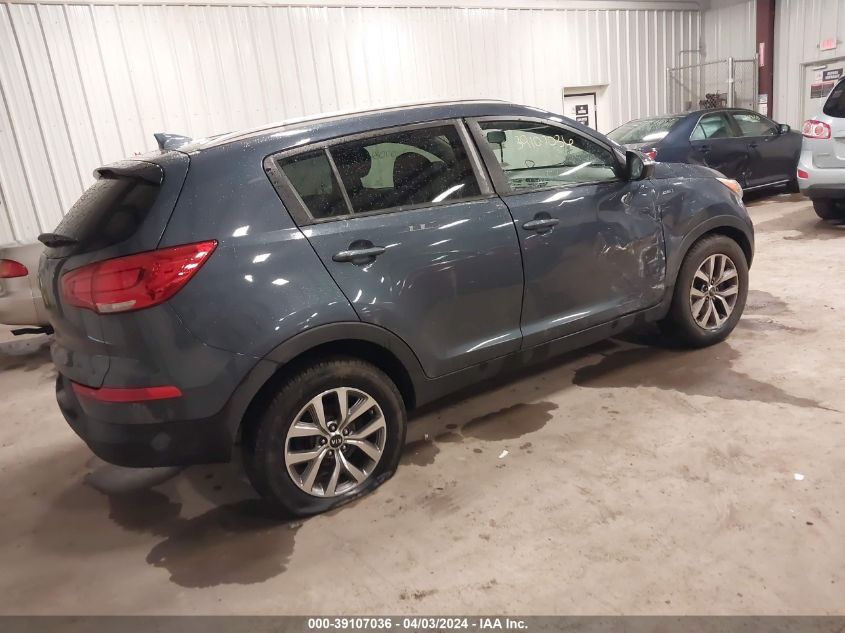 2015 Kia Sportage Lx VIN: KNDPBCAC9F7771169 Lot: 39107036