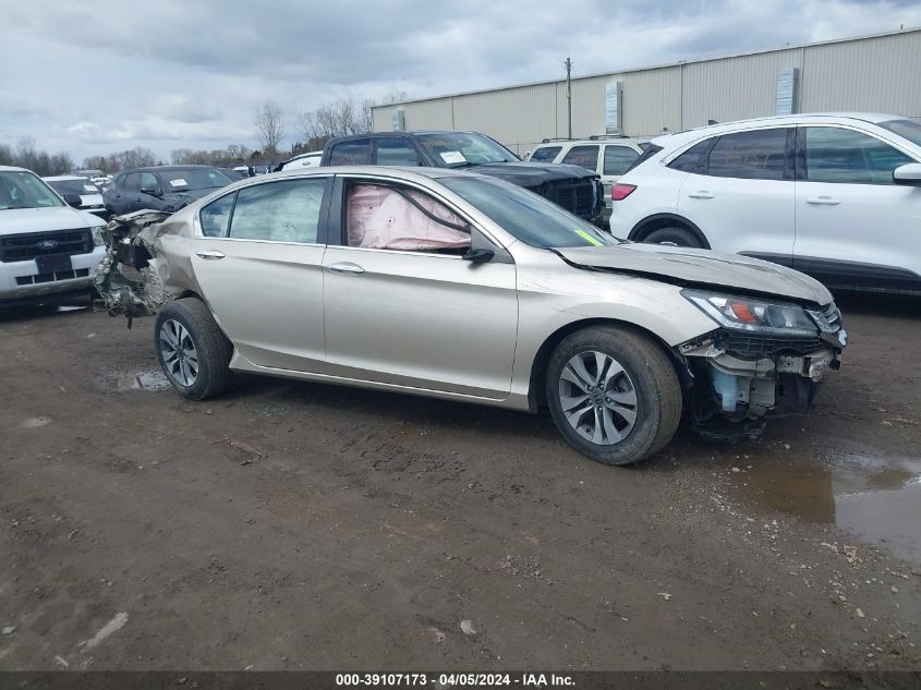 2015 Honda Accord Lx VIN: 1HGCR2F38FA163192 Lot: 39107173