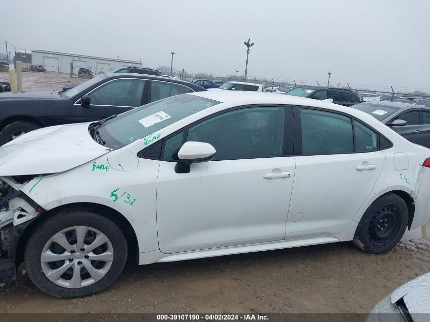 2020 Toyota Corolla Le VIN: 5YFEPRAE0LP024891 Lot: 39107190