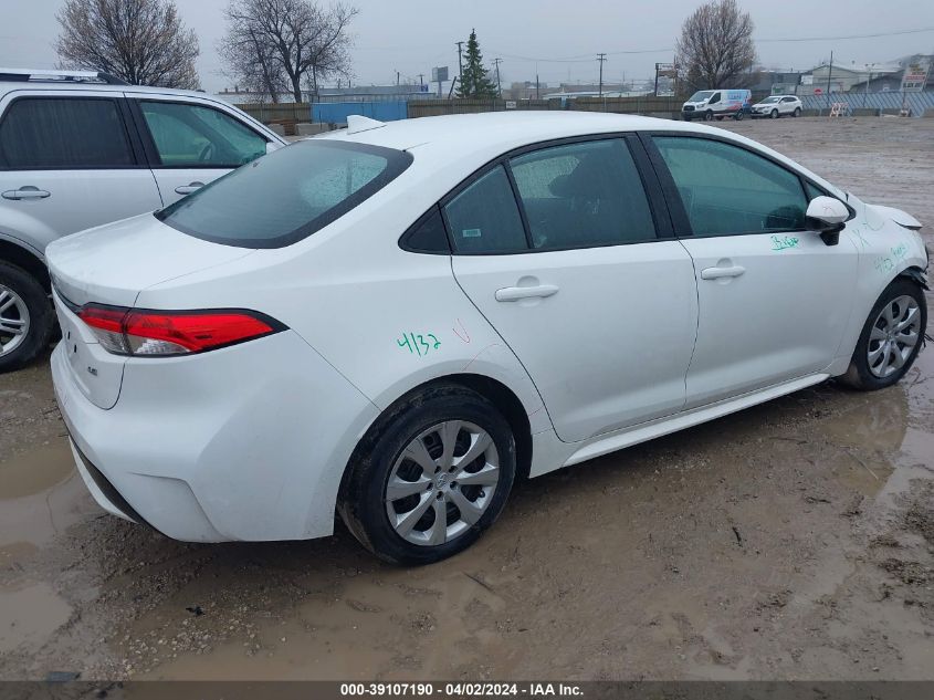 2020 Toyota Corolla Le VIN: 5YFEPRAE0LP024891 Lot: 39107190