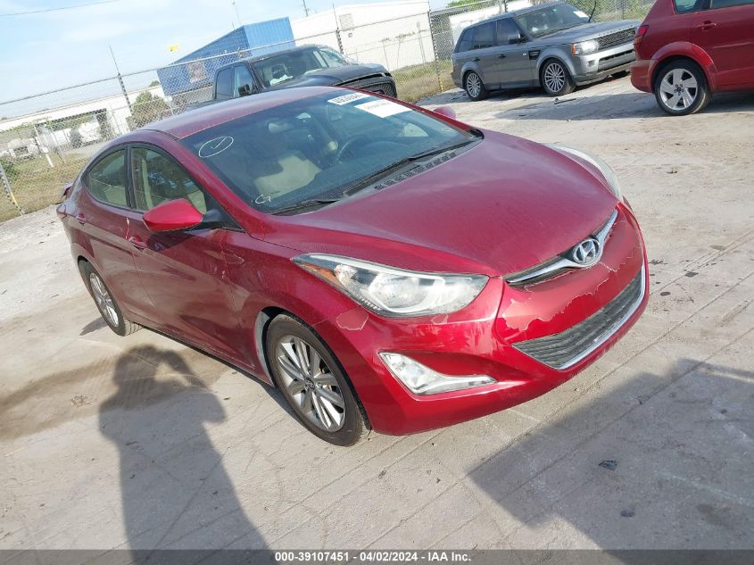 5NPDH4AE8GH655483 | 2016 HYUNDAI ELANTRA