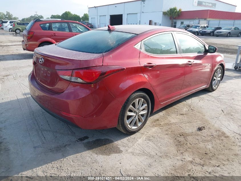 5NPDH4AE8GH655483 | 2016 HYUNDAI ELANTRA