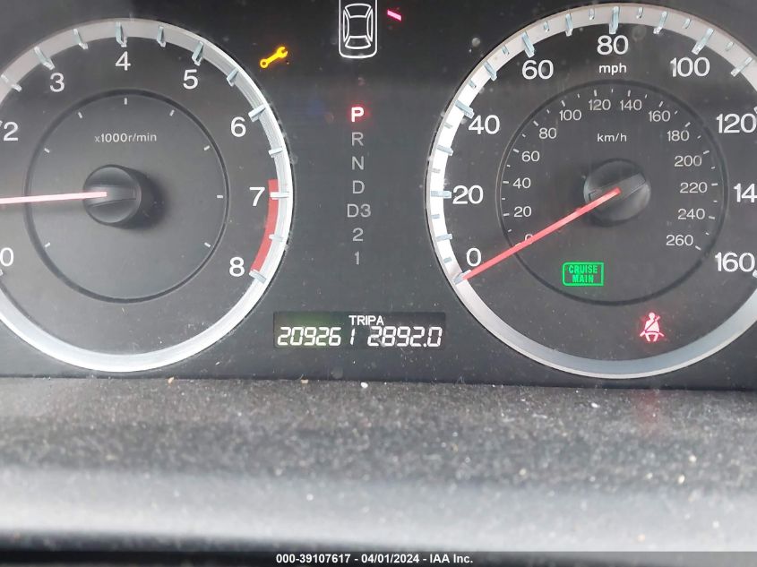 1HGCP368X9A015833 | 2009 HONDA ACCORD