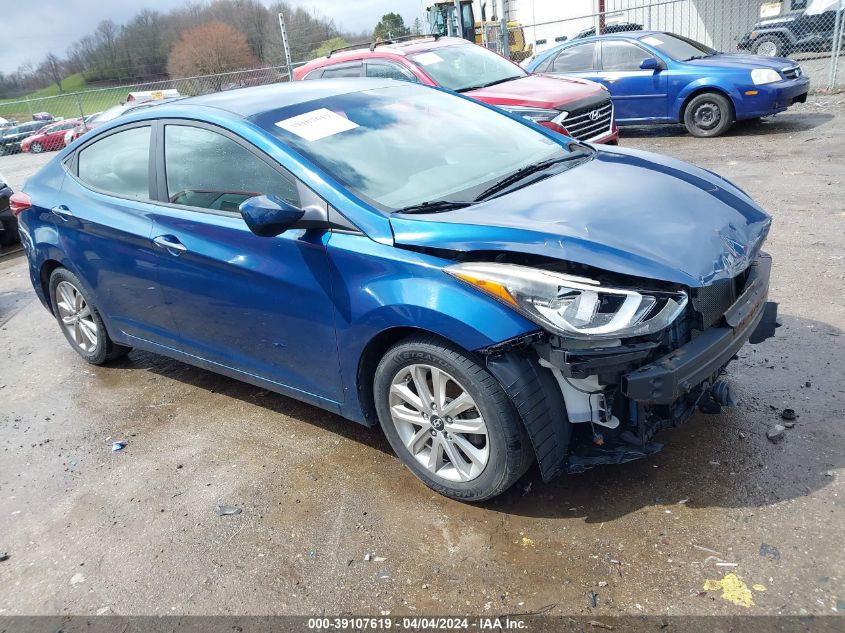 2014 Hyundai Elantra Se VIN: KMHDH4AE9EU112691 Lot: 39107619