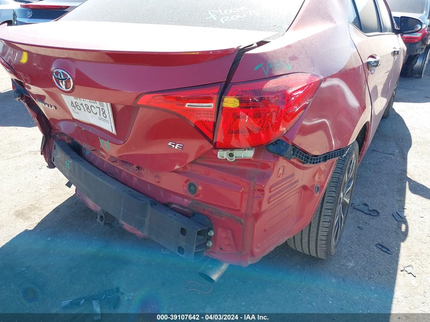 2017 TOYOTA COROLLA L/LE/XLE/SE/XSE - 5YFBURHE1HP604188