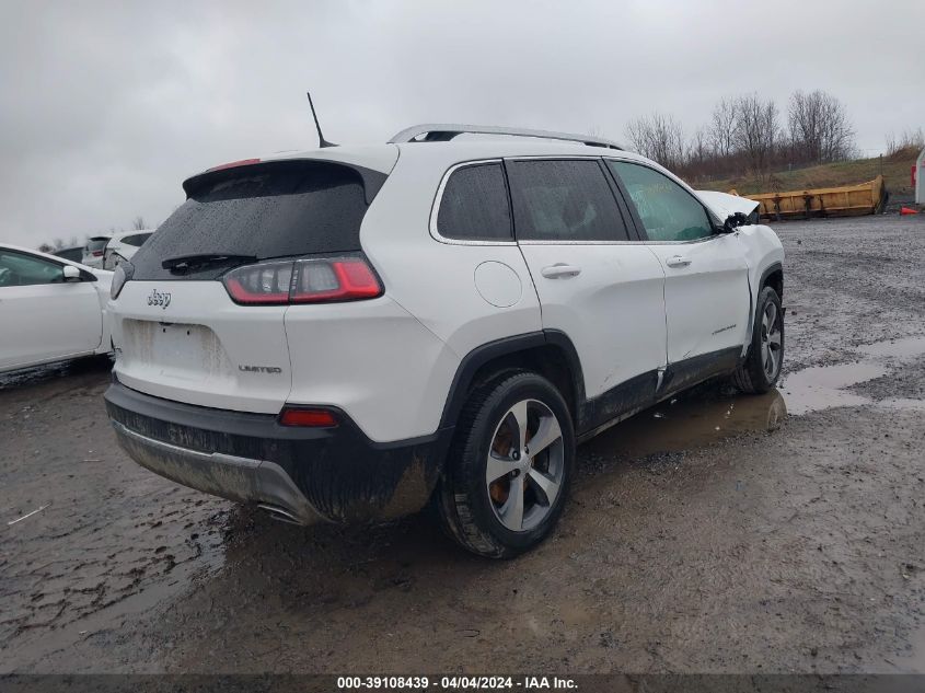 2021 Jeep Cherokee Limited 4X4 VIN: 1C4PJMDXXMD160847 Lot: 39108439