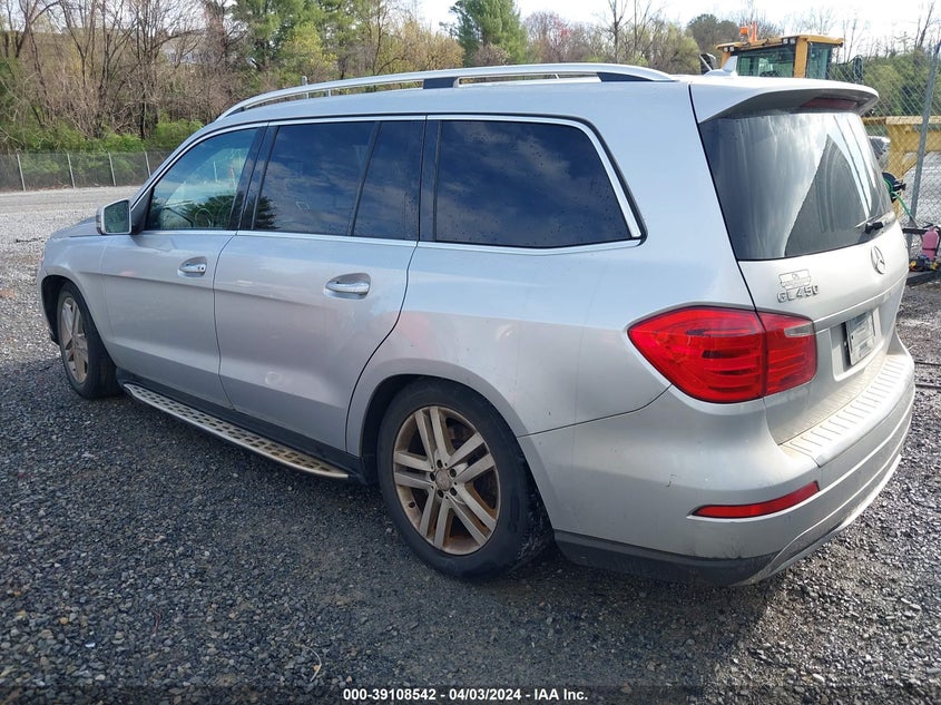 2013 Mercedes-Benz Gl 450 4Matic VIN: 4JGDF7CE3DA136179 Lot: 39108542