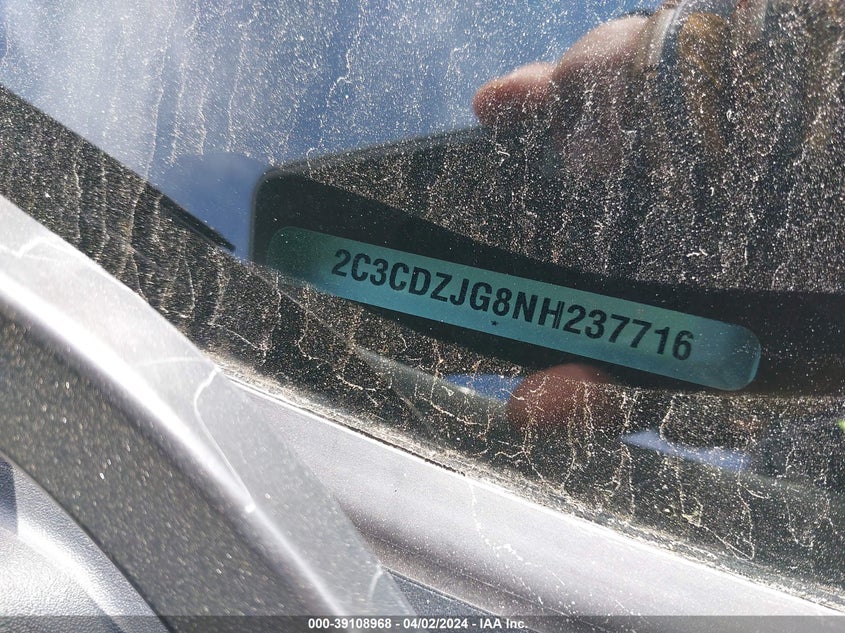 2022 DODGE CHALLENGER GT - 2C3CDZJG8NH237716