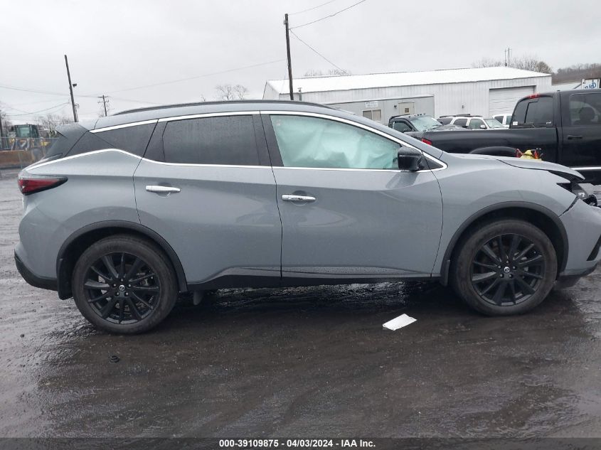 2022 Nissan Murano Sv Intelligent Awd VIN: 5N1AZ2BSXNC123049 Lot: 39109875