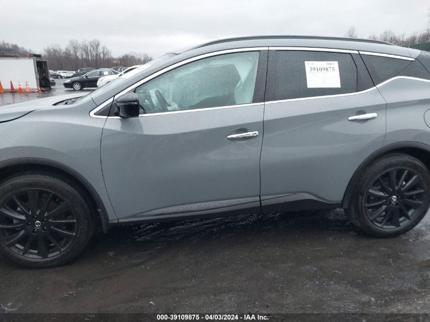 2022 Nissan Murano Sv Intelligent Awd VIN: 5N1AZ2BSXNC123049 Lot: 39109875