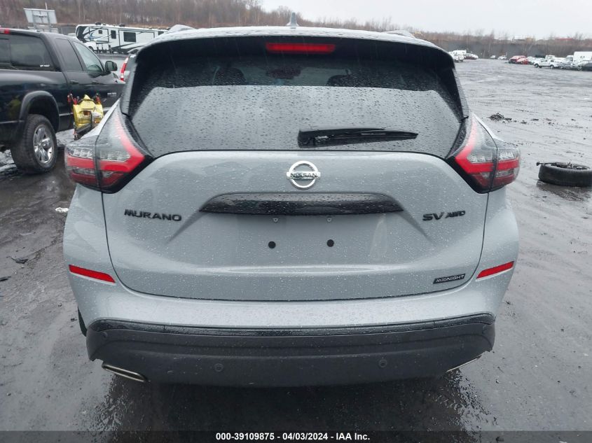 2022 Nissan Murano Sv Intelligent Awd VIN: 5N1AZ2BSXNC123049 Lot: 39109875