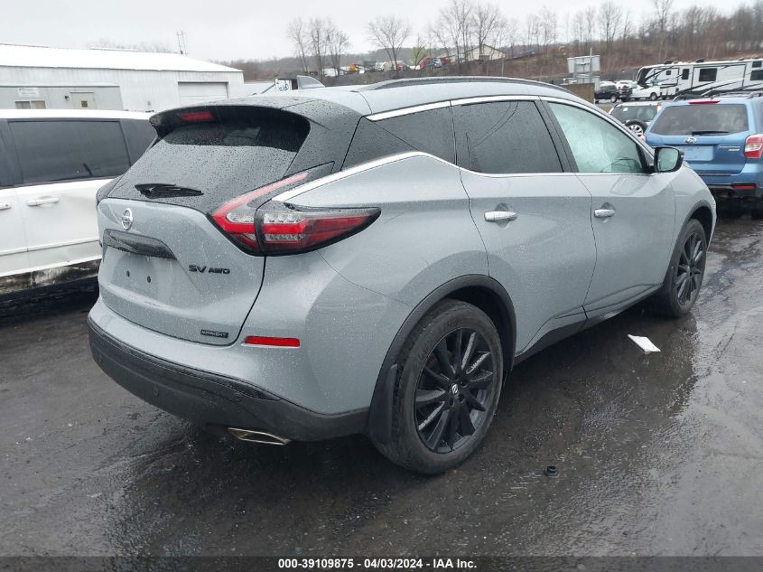 2022 Nissan Murano Sv Intelligent Awd VIN: 5N1AZ2BSXNC123049 Lot: 39109875