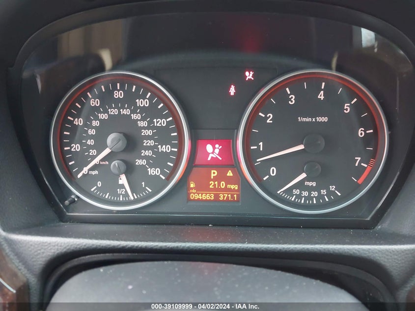 2007 BMW 328I VIN: WBAVA37597NL12267