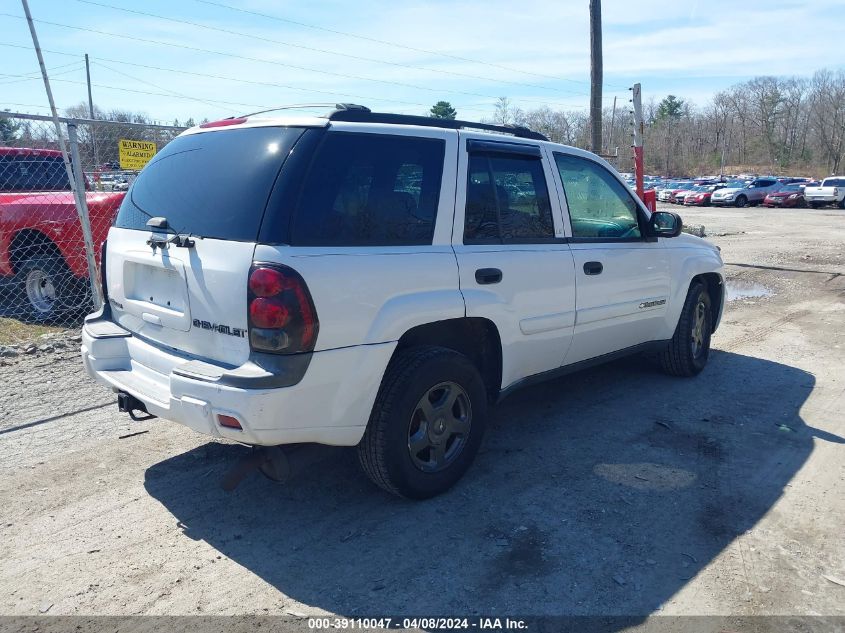 2002 Chevrolet Trailblazer Ls VIN: 1GNDT13S822184484 Lot: 39110047