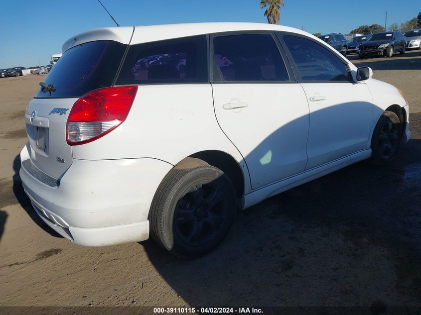 2004 Toyota Matrix Xrs VIN: 2T1KY32E94C222186 Lot: 39110115