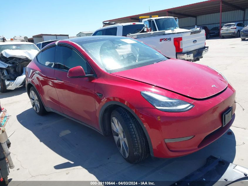 2020 Tesla Model Y Long Range Dual Motor All-Wheel Drive VIN: 5YJYGDEE3LF032389 Lot: 39110644