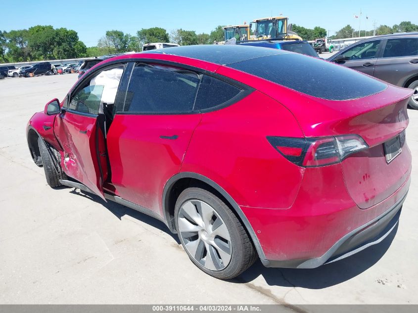 2020 Tesla Model Y Long Range Dual Motor All-Wheel Drive VIN: 5YJYGDEE3LF032389 Lot: 39110644