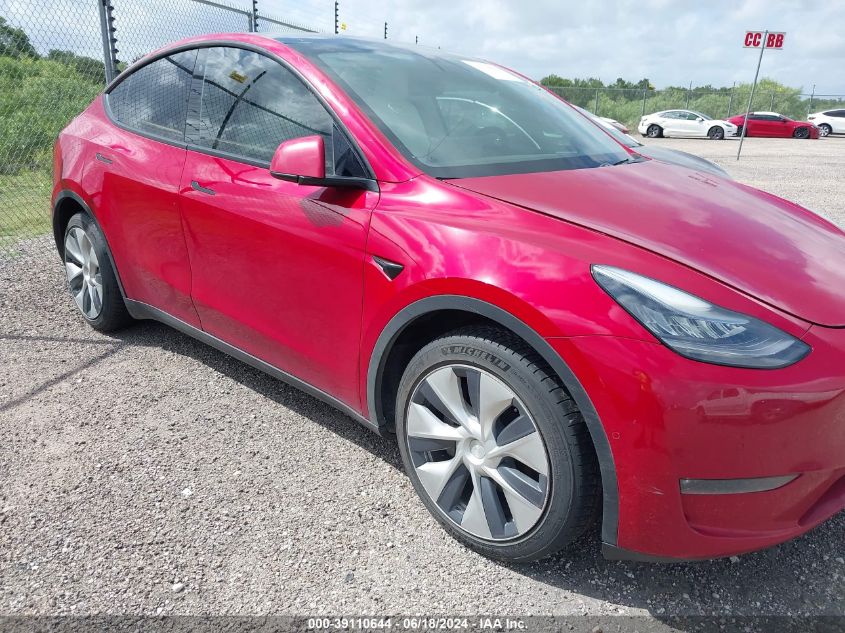 2020 Tesla Model Y Long Range Dual Motor All-Wheel Drive VIN: 5YJYGDEE3LF032389 Lot: 39110644