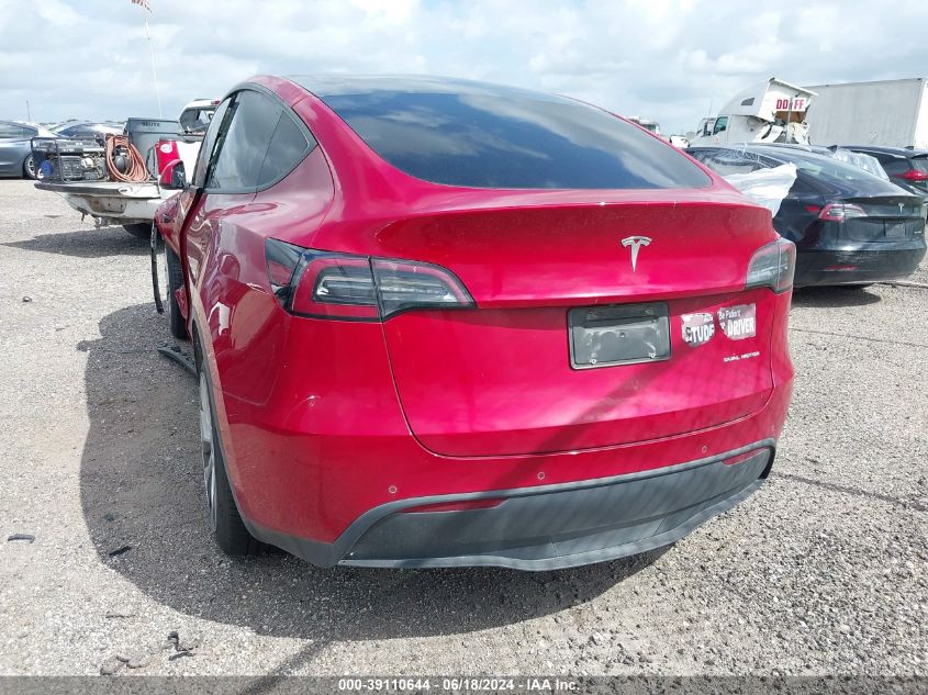 2020 Tesla Model Y Long Range Dual Motor All-Wheel Drive VIN: 5YJYGDEE3LF032389 Lot: 39110644