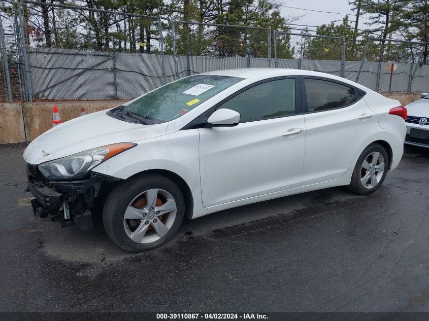 2013 Hyundai Elantra Gls VIN: 5NPDH4AE6DH198815 Lot: 39110867