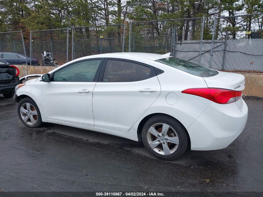 2013 Hyundai Elantra Gls VIN: 5NPDH4AE6DH198815 Lot: 39110867