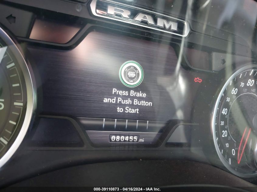 2021 Ram 1500 Big Horn 4X4 5'7 Box VIN: 1C6SRFFTXMN520869 Lot: 39110873