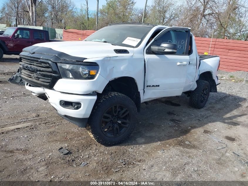 2021 Ram 1500 Big Horn 4X4 5'7 Box VIN: 1C6SRFFTXMN520869 Lot: 39110873