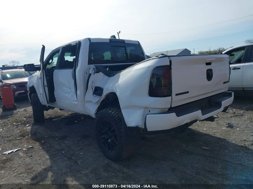 2021 Ram 1500 Big Horn 4X4 5'7 Box VIN: 1C6SRFFTXMN520869 Lot: 39110873