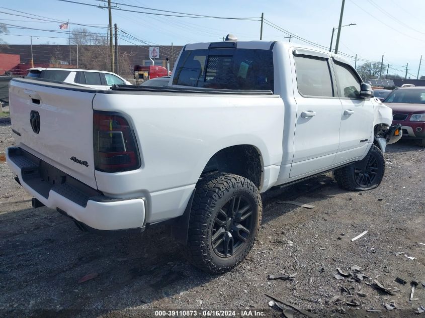 2021 Ram 1500 Big Horn 4X4 5'7 Box VIN: 1C6SRFFTXMN520869 Lot: 39110873
