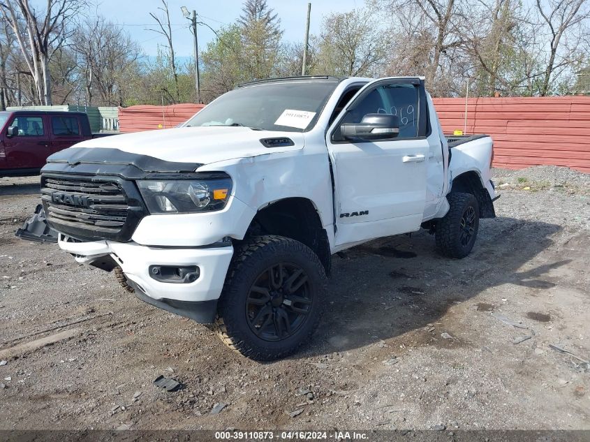 2021 Ram 1500 Big Horn 4X4 5'7 Box VIN: 1C6SRFFTXMN520869 Lot: 39110873