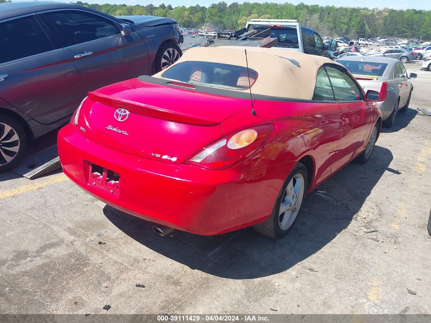 2004 Toyota Camry Solara Sle VIN: 4T1FA38PX4U029834 Lot: 39111429