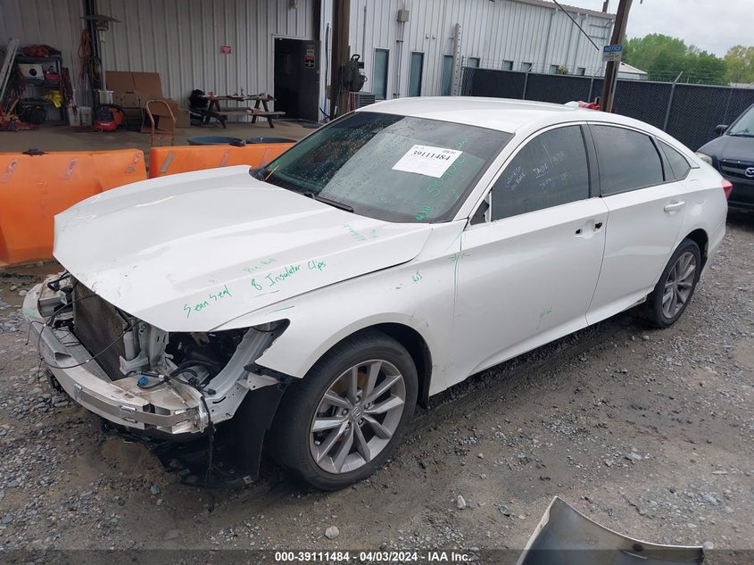 VIN 1HGCV1F16MA120391 2021 HONDA ACCORD LX