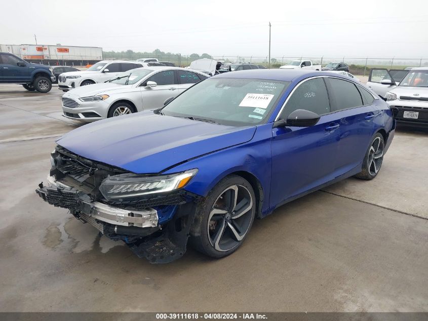 2021 Honda Accord Sport VIN: 1HGCV1F37MA033181 Lot: 39111618