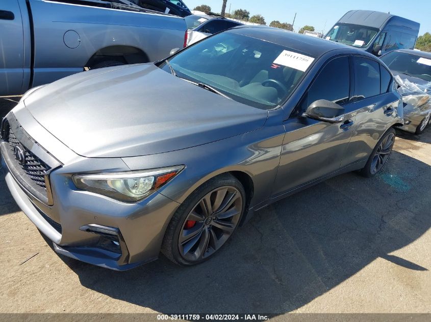 2018 Infiniti Q50 3.0T Red Sport 400 VIN: JN1FV7AR5JM481037 Lot: 40650699