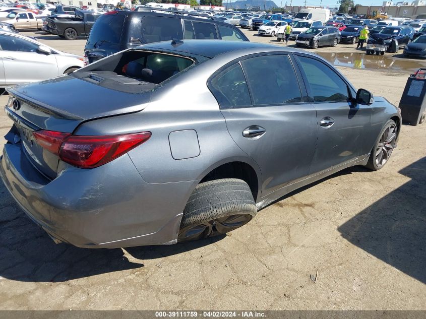 2018 Infiniti Q50 3.0T Red Sport 400 VIN: JN1FV7AR5JM481037 Lot: 40650699