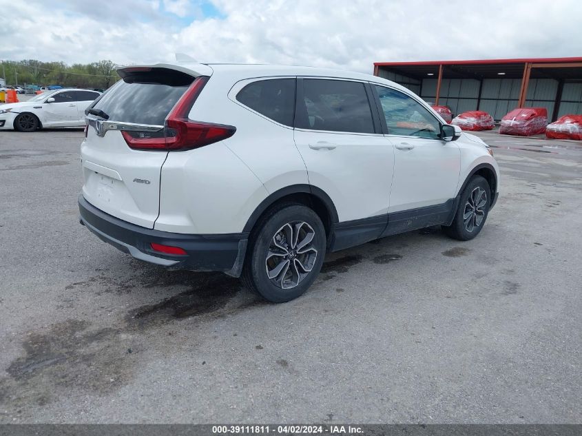 2020 Honda Cr-V Awd Ex-L VIN: 5J6RW2H80LL021360 Lot: 39111811