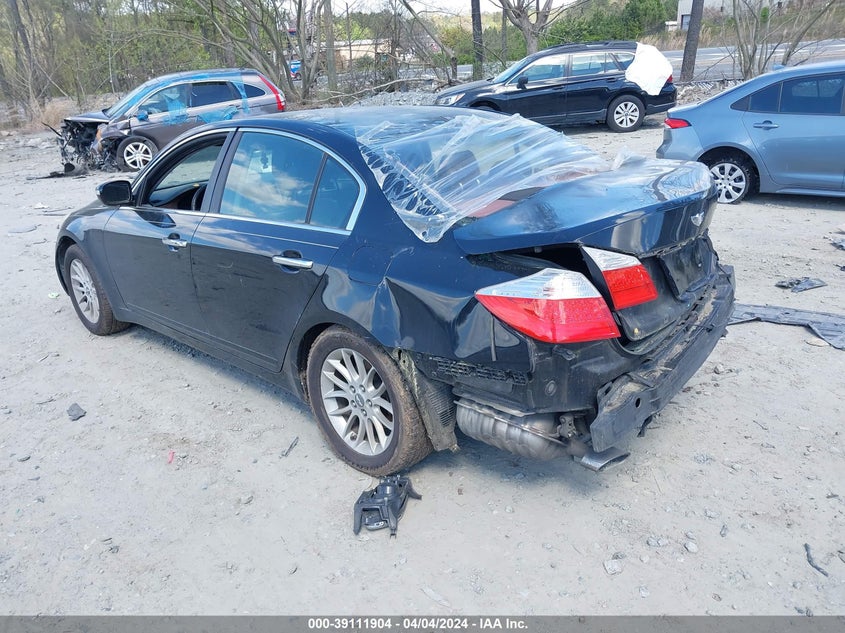 2009 Hyundai Genesis 3.8 VIN: KMHGC46E39U068374 Lot: 39111904