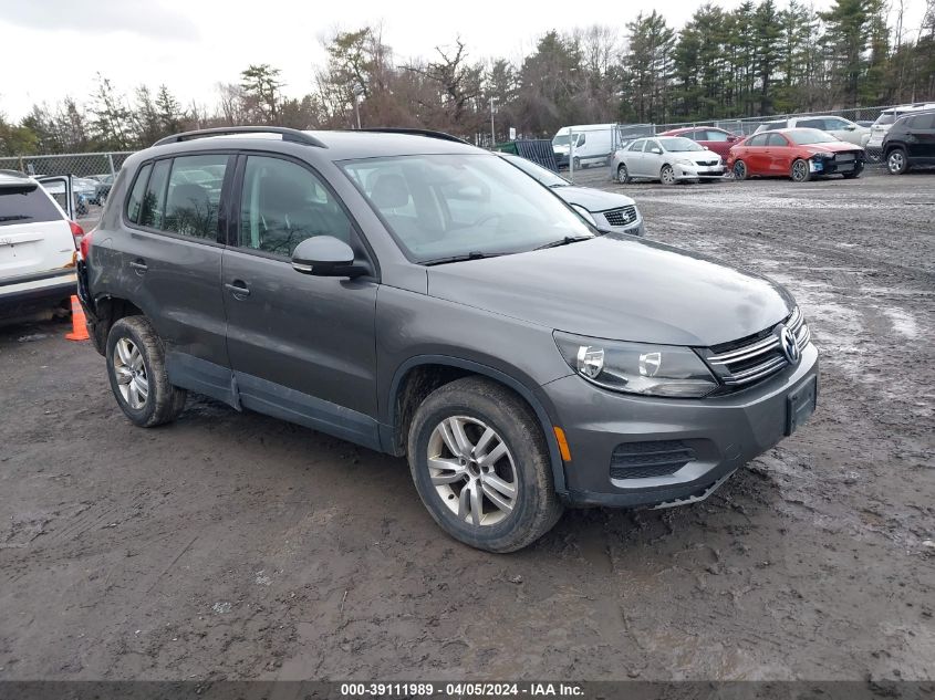 2016 VOLKSWAGEN TIGUAN S - WVGBV7AX9GW617219