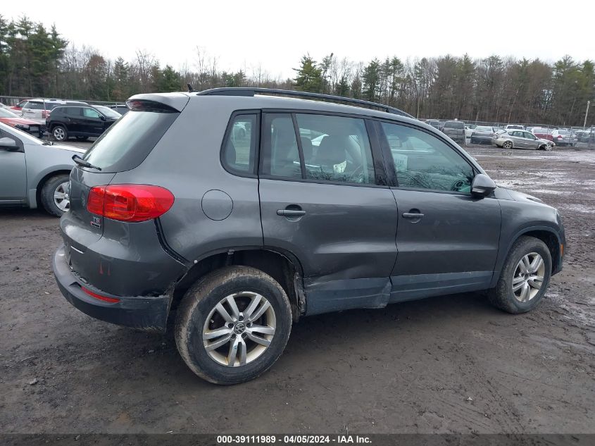 2016 VOLKSWAGEN TIGUAN S - WVGBV7AX9GW617219