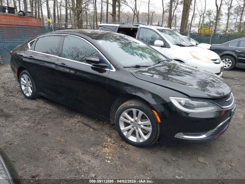 1C3CCCAG6GN188378 | 2016 CHRYSLER 200