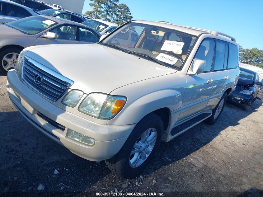 2003 Lexus Lx 470 VIN: JTJHT00W933535150 Lot: 39112108