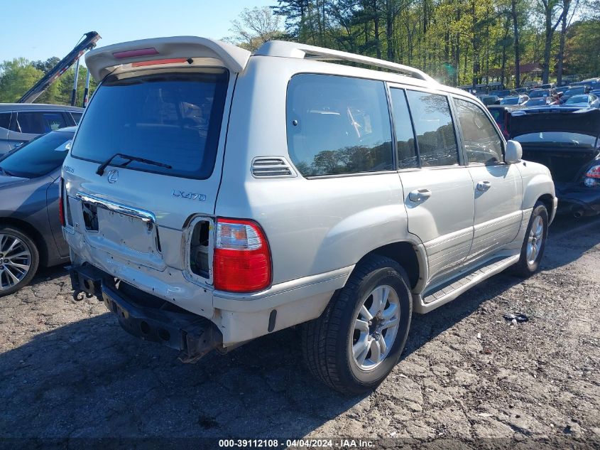 2003 Lexus Lx 470 VIN: JTJHT00W933535150 Lot: 39112108