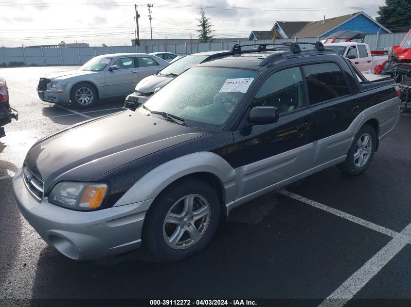 2003 Subaru Baja VIN: 4S4BT61C637106293 Lot: 39112272