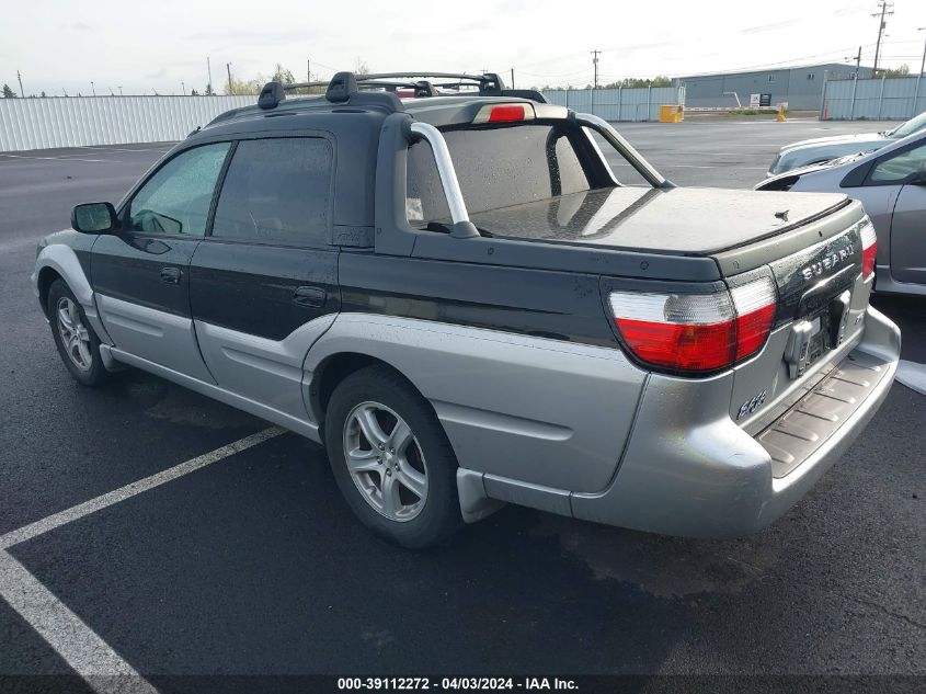 2003 Subaru Baja VIN: 4S4BT61C637106293 Lot: 39112272