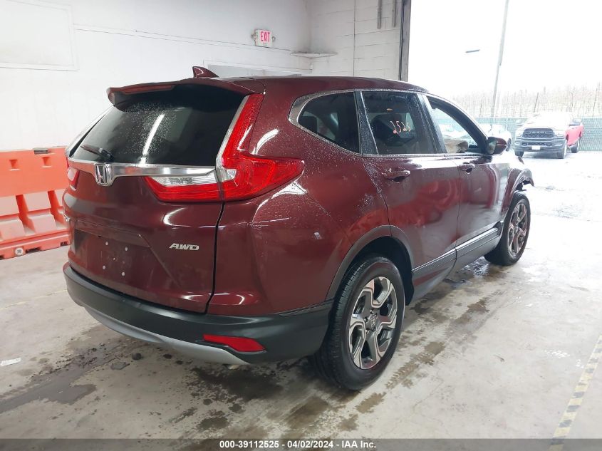 2018 Honda Cr-V Ex VIN: 2HKRW2H53JH638426 Lot: 39112525