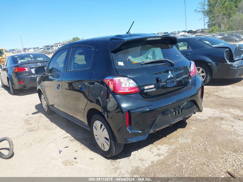 2021 Mitsubishi Mirage Carbonite Edition/Es/Le VIN: ML32AUHJ2MH007214 Lot: 39112578