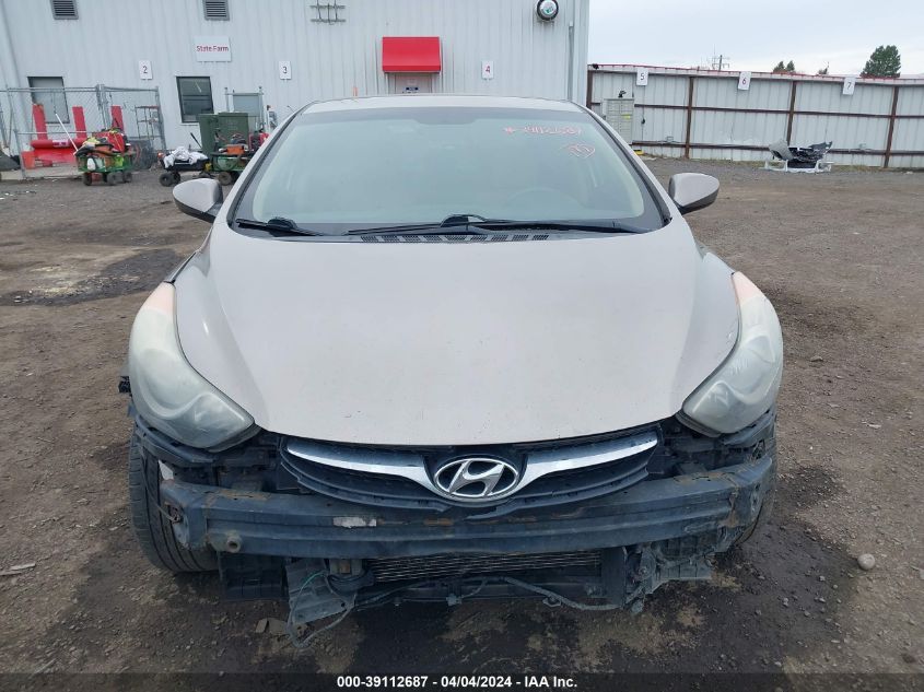 2013 Hyundai Elantra Gls VIN: 5NPDH4AE0DH349308 Lot: 39112687