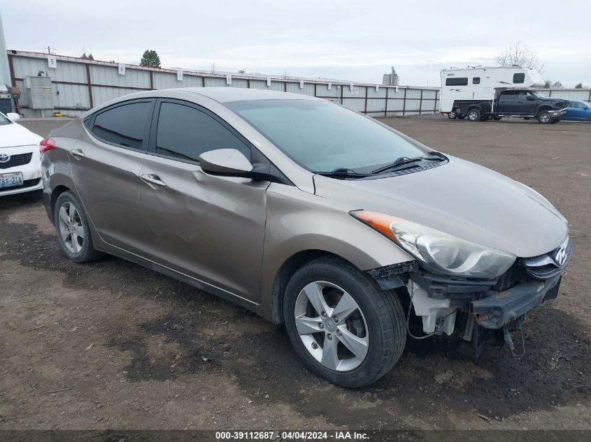 2013 Hyundai Elantra Gls VIN: 5NPDH4AE0DH349308 Lot: 39112687