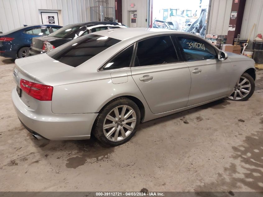 2013 Audi A6 3.0T Premium VIN: WAUGGAFC1DN128710 Lot: 39112721