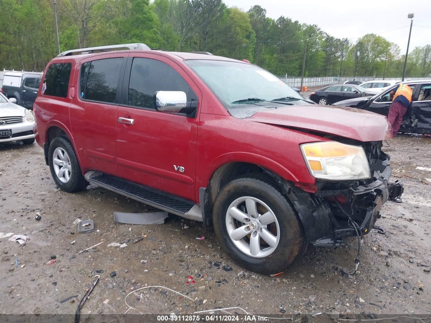 2008 Nissan Armada Se VIN: 5N1BA08C08N618322 Lot: 39112875